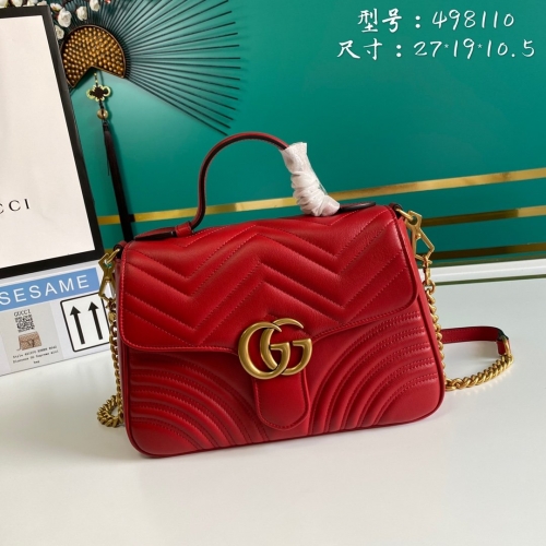 NO:1141 model 498110 size:27*19*10.5cm Gucci GG Marmont