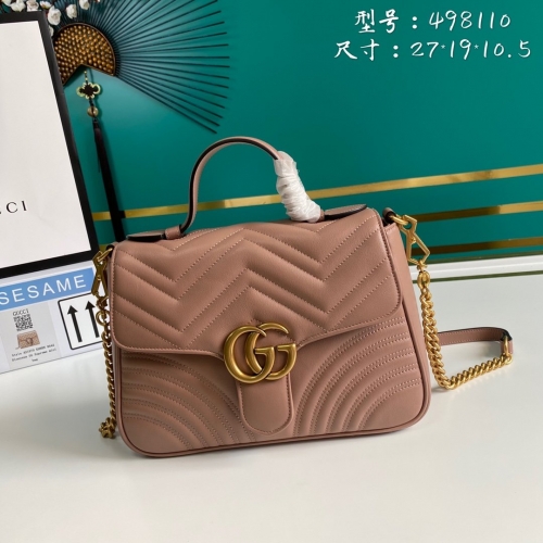 NO:1144  model 498110 size:27*19*10.5cm Gucci GG Marmont