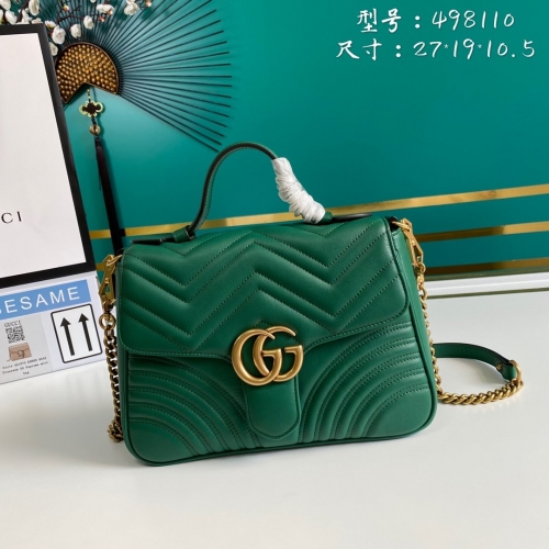 NO:1145  model 498110 size:27*19*10.5cm Gucci GG Marmont