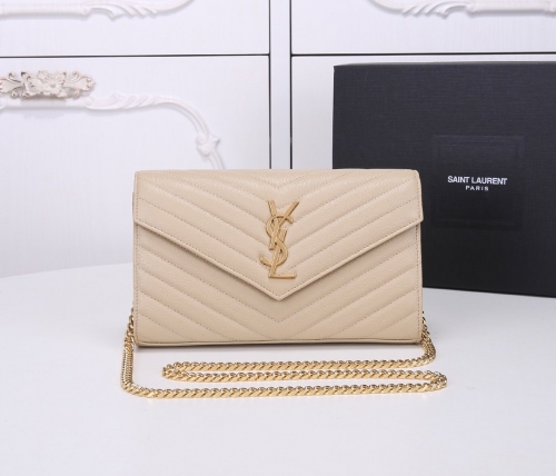 NO:1448 YSL Caviar Cowhide Envelope woc22cm model 360450 size:22.5*14*4cm  Monogram Woc