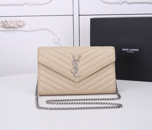 NO:1447 YSL Caviar Cowhide Envelope woc22cm model 360450 size:22.5*14*4cm  Monogram Woc