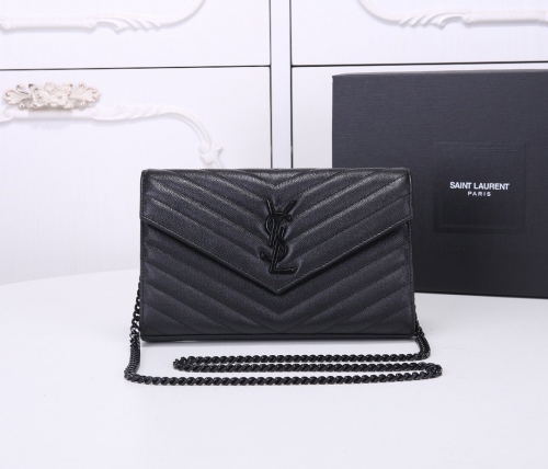 NO:1452 YSL Caviar Cowhide Envelope woc22cm model 360450 size:22.5*14*4cm Monogram Woc