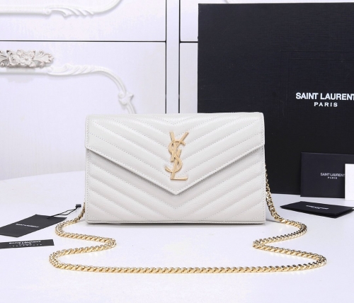 NO:1449 YSL Caviar Cowhide Envelope woc22cm model 360450 size:22.5*14*4cm  Monogram Woc