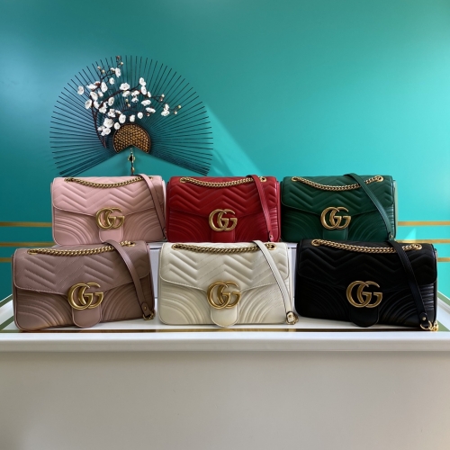 NO:1328 GG Marmont Chain bag 443496 size:31*19*7cm 6 colors