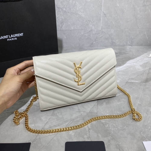 No:2346 YSL Caviar Cowhide Envelope woc19cm 393953 19*11.5*4cm  Woc 19cm