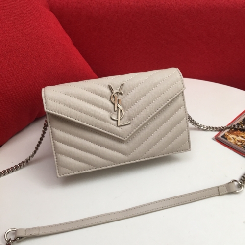 No:2344 YSL Caviar Cowhide Envelope woc19cm 393953 19*11.5*4cm Woc 19cm