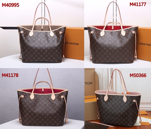 No.13489 LV Neverfull MM bag Monogram M40995 beige M41177 cherry M41178 peony M50366 pink 31x28.5×17cm 4colors