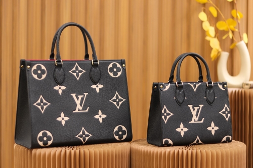 No.13501 LV onthego tote PM M45779 M45654 M45659 25*19*11.5cm 3colors tote MM M45495 M45494 35*27*14cm