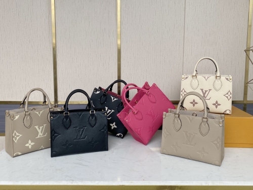 No.13502 LV onthego tote PM M45653 M45660 M45668 25*19*11.5cm 3colors tote MM M45595 M456074 35*27*14cm GM M44925 41*34*19cm