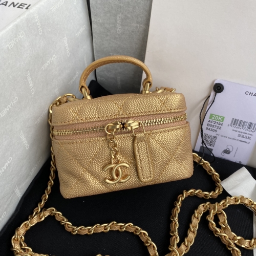 NO:20115 Chanel 2021 Act2 Small Vanity with Chain AP2194 5 Color SIZE:12*11.5*7CM