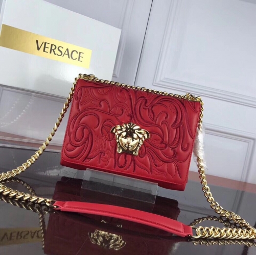 No.20128 Versace 170 embroidered shoulder bag chain bag 25-18-6.5cm
