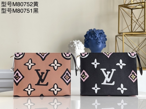 No.20242 LV M80752 M80751 toiletry pouch 26 monogram Wild at Heart  25 x 20 x 5.5CM