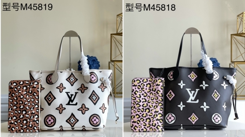 No.20232 LV Neverfull Wild at Heart Monogram M45818 white M45819 black 2colors