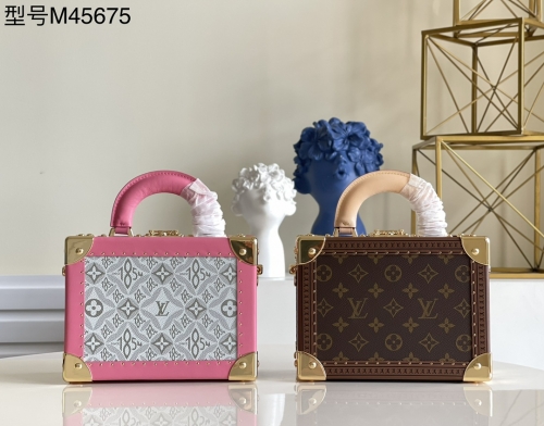 No.20304 LV M45673 monogram M45675 pink VALISETTE TRESOR 22.5×16×11cm 24cm×18cm×12cm