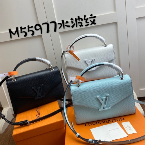 No.20298 LV M55977 black M55978 white M55881 blue Pochette Grenelle Epi 23.5 x 16.0 x 8.0 cm