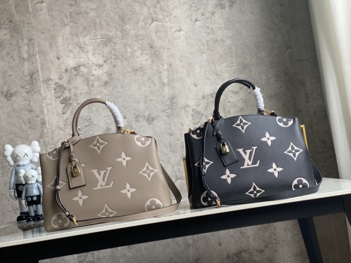 Np.20306 LV (M58916 M58914 M58913) M45811 black M45842 +LV white logo M45833 tan Grand Palais  Monogram 34 x 24 x 15CM