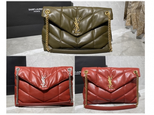 No.20353 YSL 577475-1 35×23×13.5cm loulou puffer sheep skin