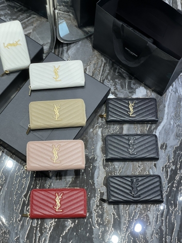 No.20418 YSL A064K 19x9.5x2.5cm monogram wallet 12 car hold slot