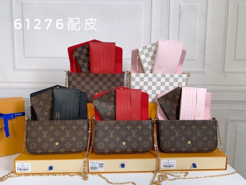 No.20482 LV Felicie N63032  N63106  M61276 21.0 x 11.0 x 2.0cm all for 1:1 quality