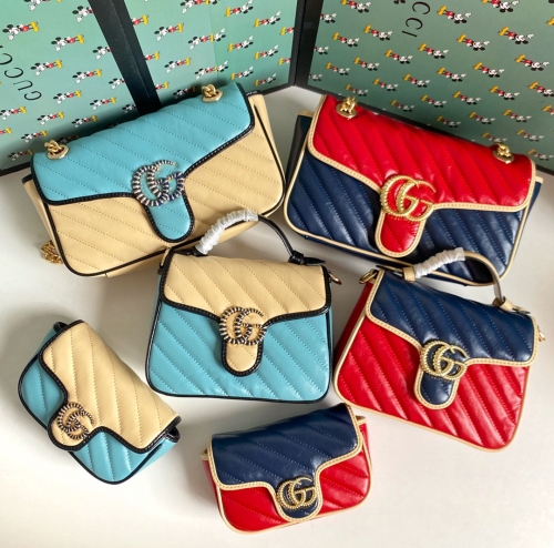 No.20664 Gucci 443497 26*15*7cm , 574969 16.5*10.2*5.1cm, 583571 21*15.5*8cm GG Marmont