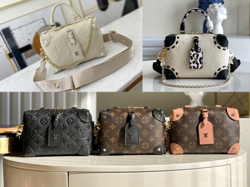 No.20259 LV M58518 white  Wild at Heart M45571 black monogram M45331 pink monogram M45393 black leather M45394 white leather Petite Malle SoupleMonogr