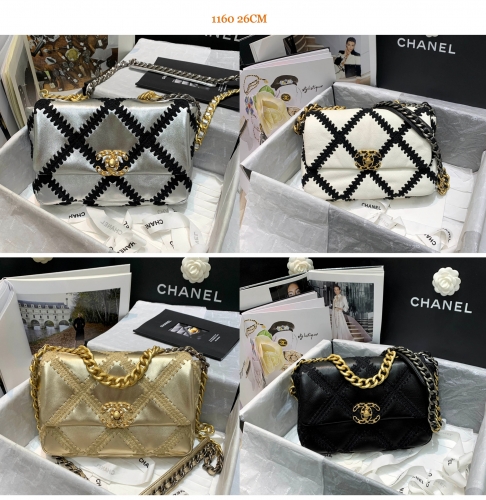 No.50071 Chanel AS1160 26cmx16cmx9cm, cowhide 19 bag 2019