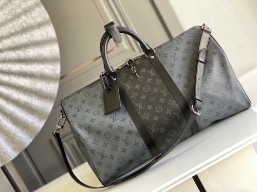 No.20739 LV M45392 50 x 29 x 23CM M43818 silver 50cm Monogram Eclipse (Reverse) Keepall Bandoulière 50