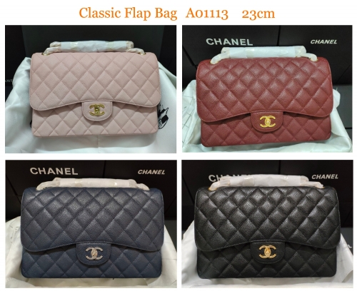 No.50143 Chanel A01113 Medium Size 23cm Chane1 Classic Flap Bag CF23cm grain