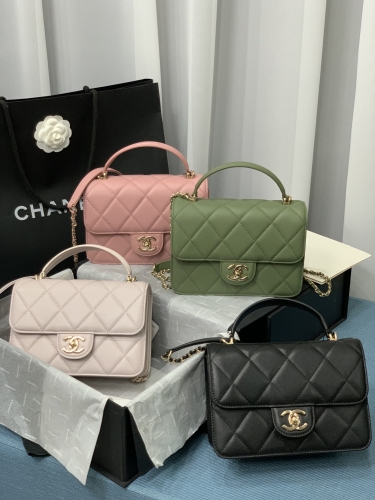 No.50146 Chanel AS2680 21*15*8cm mini CF calfskin with inner sheepskin