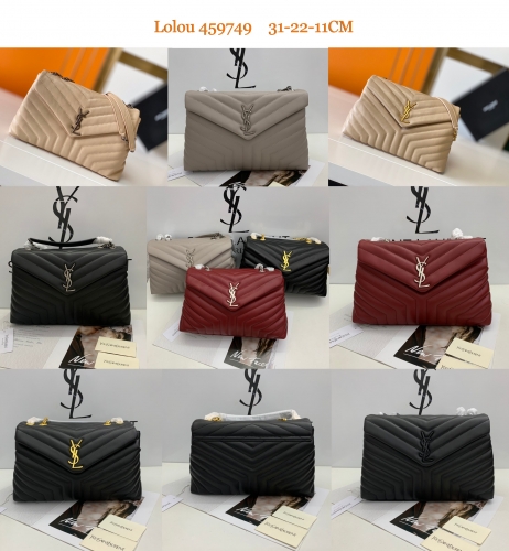 No.20734 YSL Chain bag 26599 467072 Size:20cm mini loulou 20*14*7cm ,494699 25×17×9cm, 459749 31-22-11CM, link for 32cm