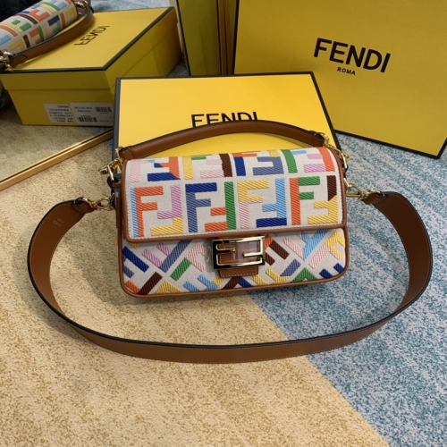 No.30055 Fendi 8BR600 BAGUETTE Fendi HandBags SIZE:26CM #21864