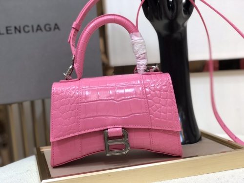 No.30007 Balenciaga hourglass bag Calfskin with Litchi grain Adjustable shoulder strap SIZE: 19 * 8 * 21cm, 23*10*24cm