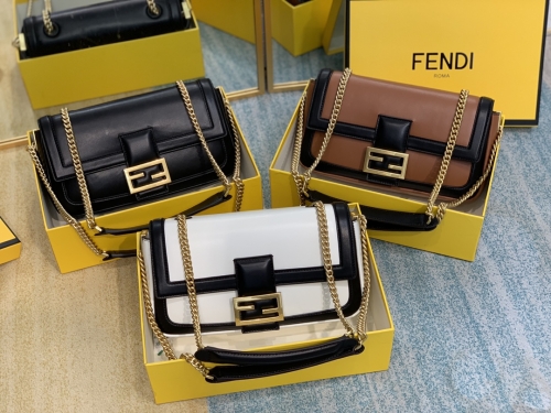 No.30059 Fendi 8BS500 BAGUETTE HandBags 3Colours SIZE:27*6*13.5cm #21856