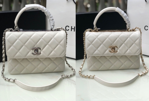 No.50173 Chanel 92236 25cmX15cmX17cm import lamb's skin Trendy