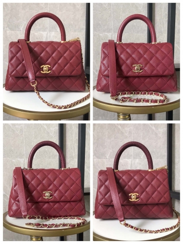 No.50208 Chanel AS92990 14x24X10cm cocohandle 20/21s grain embossed calfskin No.50203