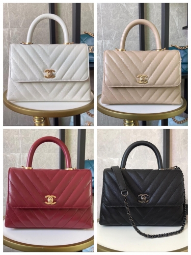 No.50211 Chanel AS92990 14x24X10cm cocohandle 20/21s wax oil skin grain calf No.50203