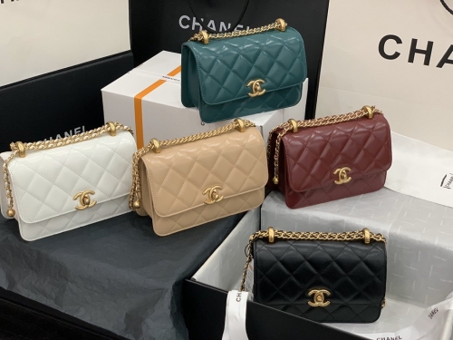 No.50221 Chanel AS2615 12X19X8cm flap bag cowhide