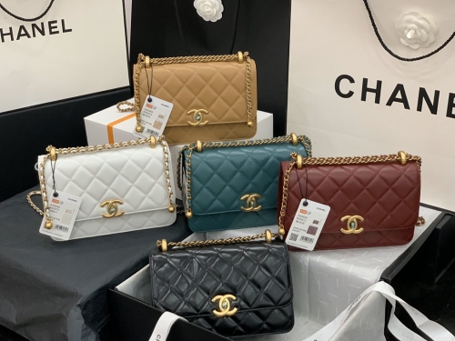 No.50234 Chanel AS2649 22X14.5X8cm flap bag cowhide