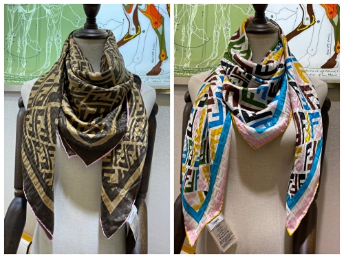 No.90034 Scarves and shawls 2021 Fendi  110*110    100% silk