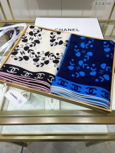 No.90058 Scarves and shawls 2021  CHANEL  140*140cm  70% cashmere + 30% mulberry silk