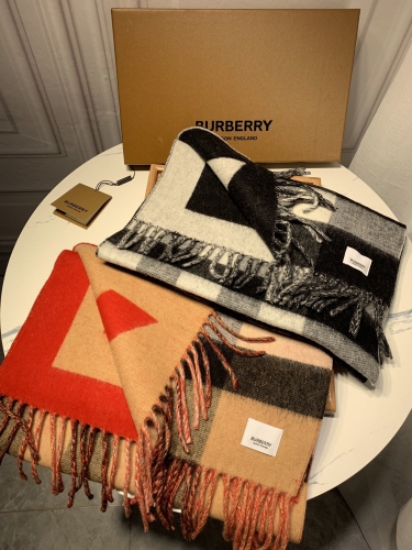 No.90102 Scarves and shawls 2021 BURBERRY 180*30cm  50% cashmere, 50% wool