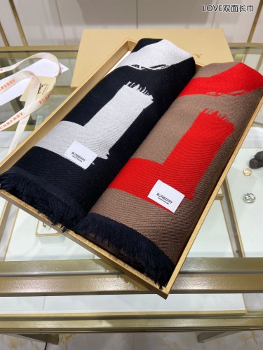 No.90106 Scarves and shawls 2021 BURBERRY  33*188cm  Love, two-sided scarf