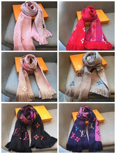 No.90139 Scarves and shawls 2021 LV  174*30cm  94% wool + 6% silk