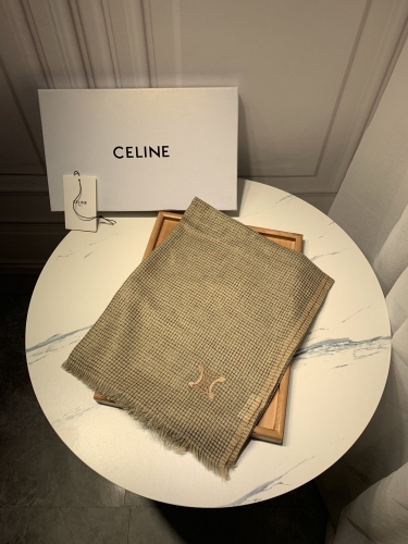 No.90168 Scarves and shawls 2021 CELINE  70*180cm  85% cashmere, 15% silk