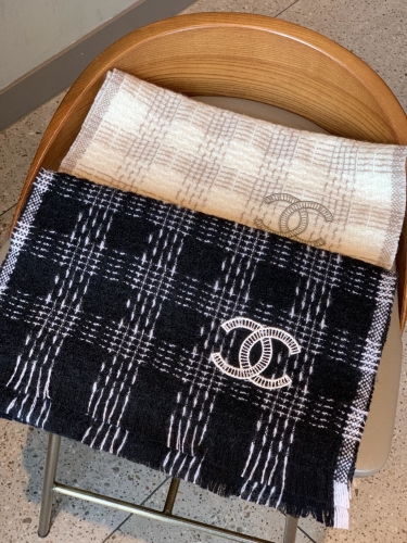 No.90184 Scarves and shawls 2021 Chanel  190*30cm  Lamb wool imported from Scotland