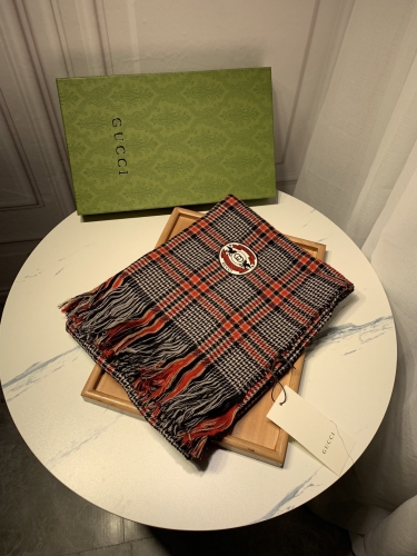 No.90182 Scarves and shawls 2021 GUCCI   200*80cm  Modal Wool