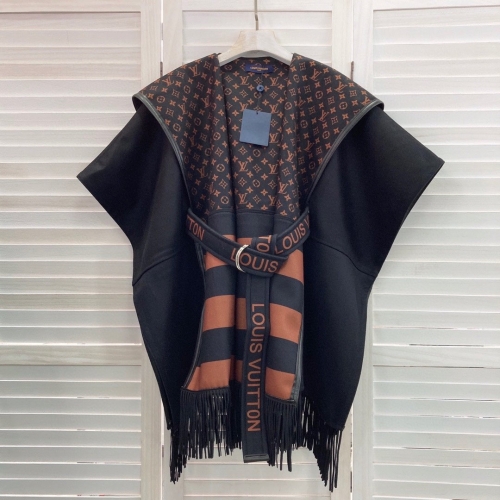 No.90217 Scarves and shawls 2021 LV  Tzitzit wrap-around hooded cloak with wool coat