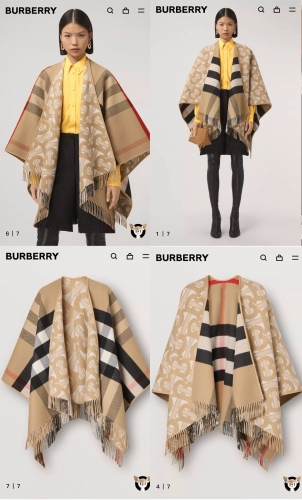 No.90190 Scarves and shawls 2021 Burberry  Two-sided cloak