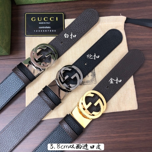 No.90281 Gucci 38mm Original single imported PVC with leather, pure copper hardware