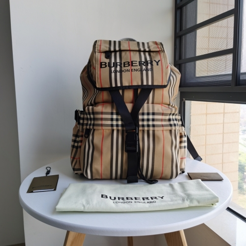 No.51076 BURBERRY  34×17×40cm Vin double-stripe bonded cotton